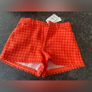 Zara orange knit shorts